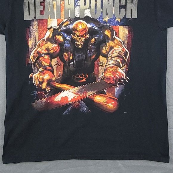 Five Finger Death Punch Men's T-Shirt Large Black FFDP I Got Your Six Band Tee - Picture 9 of 15
